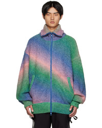 mehrfarbiger Pullover mit einem Reißverschluß von A. A. Spectrum