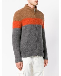 mehrfarbiger Pullover mit einem Reißverschluß von Eleventy
