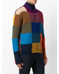 mehrfarbiger Pullover mit einem Reißverschluß von Etro