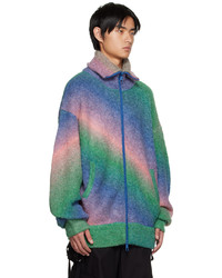 mehrfarbiger Pullover mit einem Reißverschluß von A. A. Spectrum