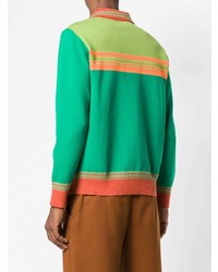 mehrfarbiger Pullover mit einem Reißverschluß von Marni