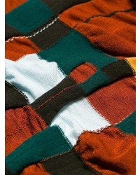 mehrfarbiger Pullover mit einem Rundhalsausschnitt mit Flicken von Marni