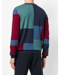 mehrfarbiger Pullover mit einem Rundhalsausschnitt mit geometrischem Muster von Etro