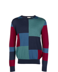 mehrfarbiger Pullover mit einem Rundhalsausschnitt mit geometrischem Muster von Etro