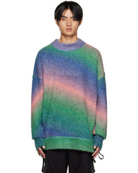 mehrfarbiger Pullover mit einem Rundhalsausschnitt von A. A. Spectrum