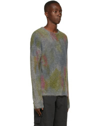 mehrfarbiger Pullover mit einem Rundhalsausschnitt von John Elliott