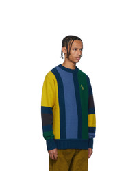 mehrfarbiger Pullover mit einem Rundhalsausschnitt von Aimé Leon Dore