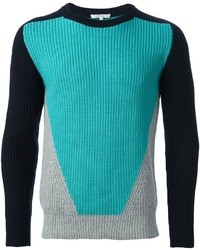 mehrfarbiger Pullover mit einem Rundhalsausschnitt von Carven