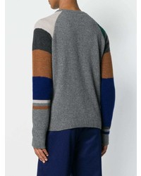 mehrfarbiger Pullover mit einem Rundhalsausschnitt von Lanvin