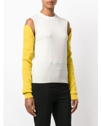 mehrfarbiger Pullover mit einem Rundhalsausschnitt von Calvin Klein