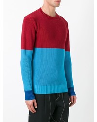 mehrfarbiger Pullover mit einem Rundhalsausschnitt von JW Anderson