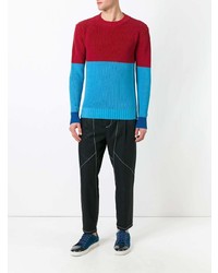 mehrfarbiger Pullover mit einem Rundhalsausschnitt von JW Anderson