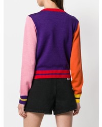 mehrfarbiger Pullover mit einem Rundhalsausschnitt von MSGM