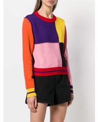 mehrfarbiger Pullover mit einem Rundhalsausschnitt von MSGM