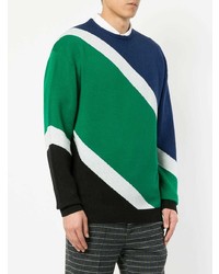 mehrfarbiger Pullover mit einem Rundhalsausschnitt von GUILD PRIME