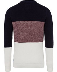 mehrfarbiger Pullover mit einem Rundhalsausschnitt von edc by Esprit