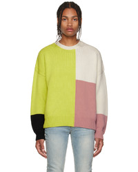 mehrfarbiger Pullover mit einem Rundhalsausschnitt von Frame