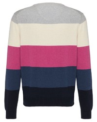 mehrfarbiger Pullover mit einem Rundhalsausschnitt von Fynch Hatton