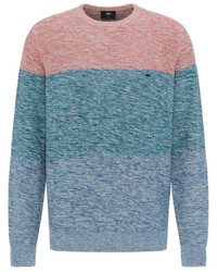 mehrfarbiger Pullover mit einem Rundhalsausschnitt von Fynch Hatton
