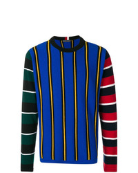 mehrfarbiger Pullover mit einem Rundhalsausschnitt von Hilfiger Collection