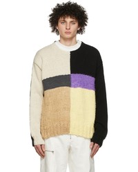 mehrfarbiger Pullover mit einem Rundhalsausschnitt von Jil Sander
