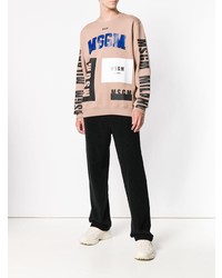 mehrfarbiger Pullover mit einem Rundhalsausschnitt von MSGM