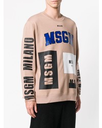 mehrfarbiger Pullover mit einem Rundhalsausschnitt von MSGM