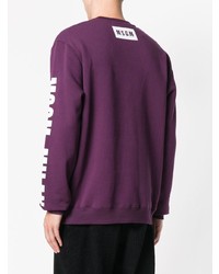 mehrfarbiger Pullover mit einem Rundhalsausschnitt von MSGM