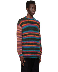 mehrfarbiger Pullover mit einem Rundhalsausschnitt von Ps By Paul Smith