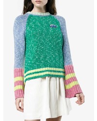 mehrfarbiger Pullover mit einem Rundhalsausschnitt von Mira Mikati