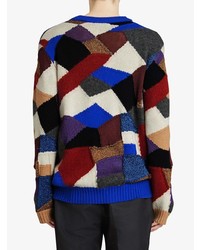 mehrfarbiger Pullover mit einem Rundhalsausschnitt von Burberry
