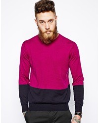mehrfarbiger Pullover mit einem Rundhalsausschnitt von Paul Smith