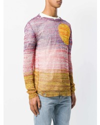 mehrfarbiger Pullover mit einem Rundhalsausschnitt von Stella McCartney