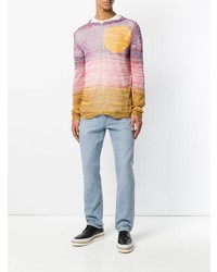 mehrfarbiger Pullover mit einem Rundhalsausschnitt von Stella McCartney