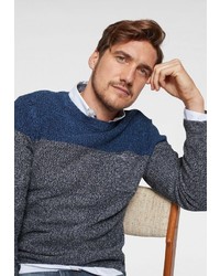 mehrfarbiger Pullover mit einem Rundhalsausschnitt von Tom Tailor