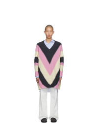 mehrfarbiger Pullover mit einem V-Ausschnitt von Loewe