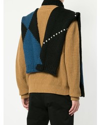 mehrfarbiger Rollkragenpullover von Raf Simons