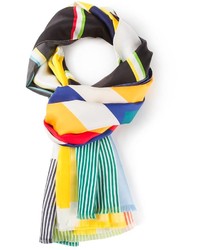 mehrfarbiger Schal mit geometrischem Muster von Pierre Louis Mascia