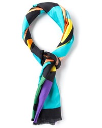 mehrfarbiger Schal mit geometrischem Muster von Pierre Louis Mascia