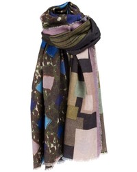 mehrfarbiger Schal mit Schottenmuster von Pierre Louis Mascia