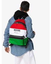 mehrfarbiger Segeltuch Rucksack von Moschino