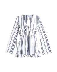 mehrfarbiger vertikal gestreifter kurzer Jumpsuit von Ivyrevel