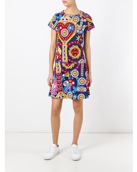 mehrfarbiges bedrucktes ausgestelltes Kleid von Love Moschino