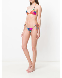 mehrfarbiges bedrucktes Bikinioberteil von Mara Hoffman