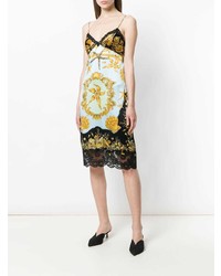 mehrfarbiges bedrucktes Camisole-Kleid von Versace