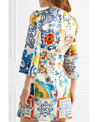 mehrfarbiges bedrucktes Freizeitkleid von Dolce & Gabbana