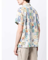 mehrfarbiges bedrucktes Kurzarmhemd von Engineered Garments