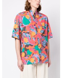 mehrfarbiges bedrucktes Kurzarmhemd von Isabel Marant