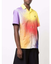 mehrfarbiges bedrucktes Kurzarmhemd von Off-White