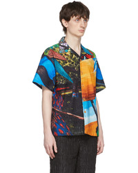 mehrfarbiges bedrucktes Kurzarmhemd von Andersson Bell